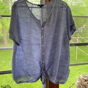 Gently worn tie at the bottom